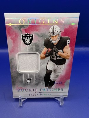 2024 Panini Origins - Rookie Patches Brock Bowers #RPT-BBO Red /99 (MEM, RC) 🔥