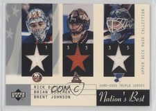 2002-03 Mask Collection Nation's Best Jerseys Rick DiPietro Brent Johnson 0uj7