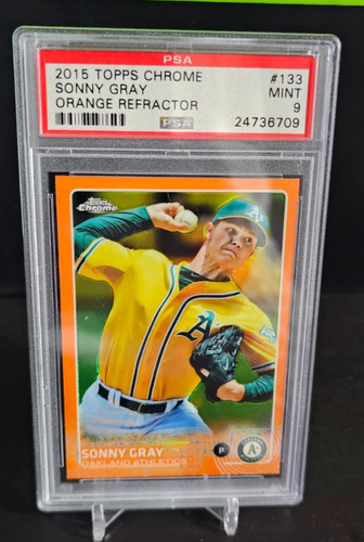 Sonny Gray [Orange Refractor] #133 2015 Topps Chrome card