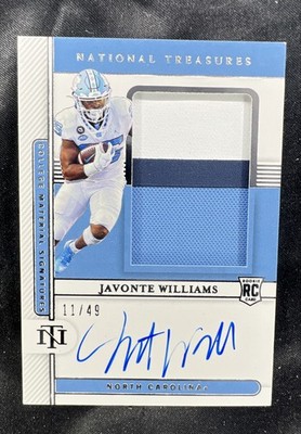 2021 Panini National Treasures Collegiate - College Material Signatures Javonte