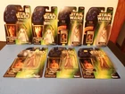 LOT:  7 STAR WARS POTF SMALL ACTION FIGURES, 1997-1998, MINT-ON-CARDS