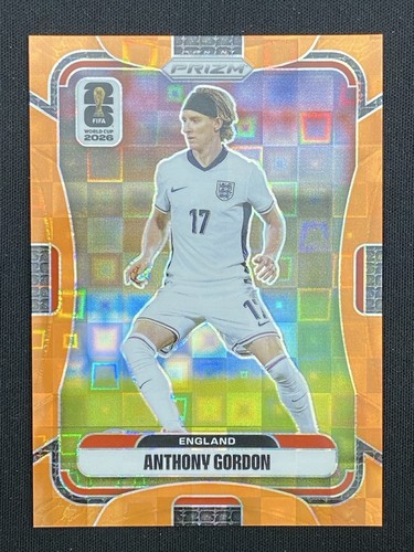 Anthony Gordon 2026 Panini Prizm FIFA World Cup Orange Pandora Base /215 #105