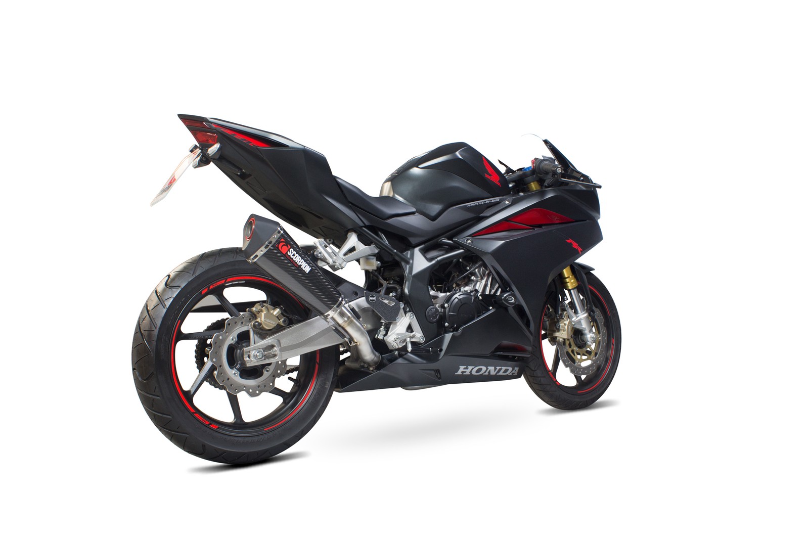 Honda CBR250 RR 17-19 Scorpion Exhaust Serket Taper Carbon Slip-on RHA177CEO