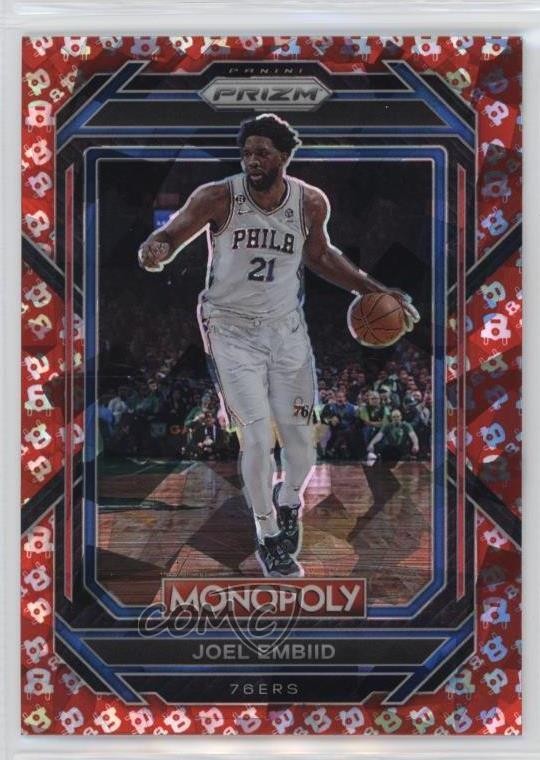 2022-23 Panini Prizm Monopoly Free Parking Prizm Joel Embiid #67 18ci