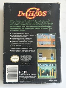 Dr. Chaos Nintendo Entertainment System, 1988 NES with Original Box
