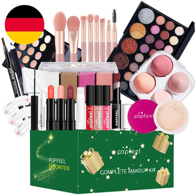 Xmas Make-Up Sets Adventskalender 2025 Multifunktions Kosmetik Schminkkoffer Mäd