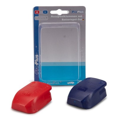 2x PROPLUS QUICK-Power Batteriepolklemme Schnellverbinder Polklemme ROT / BLAU