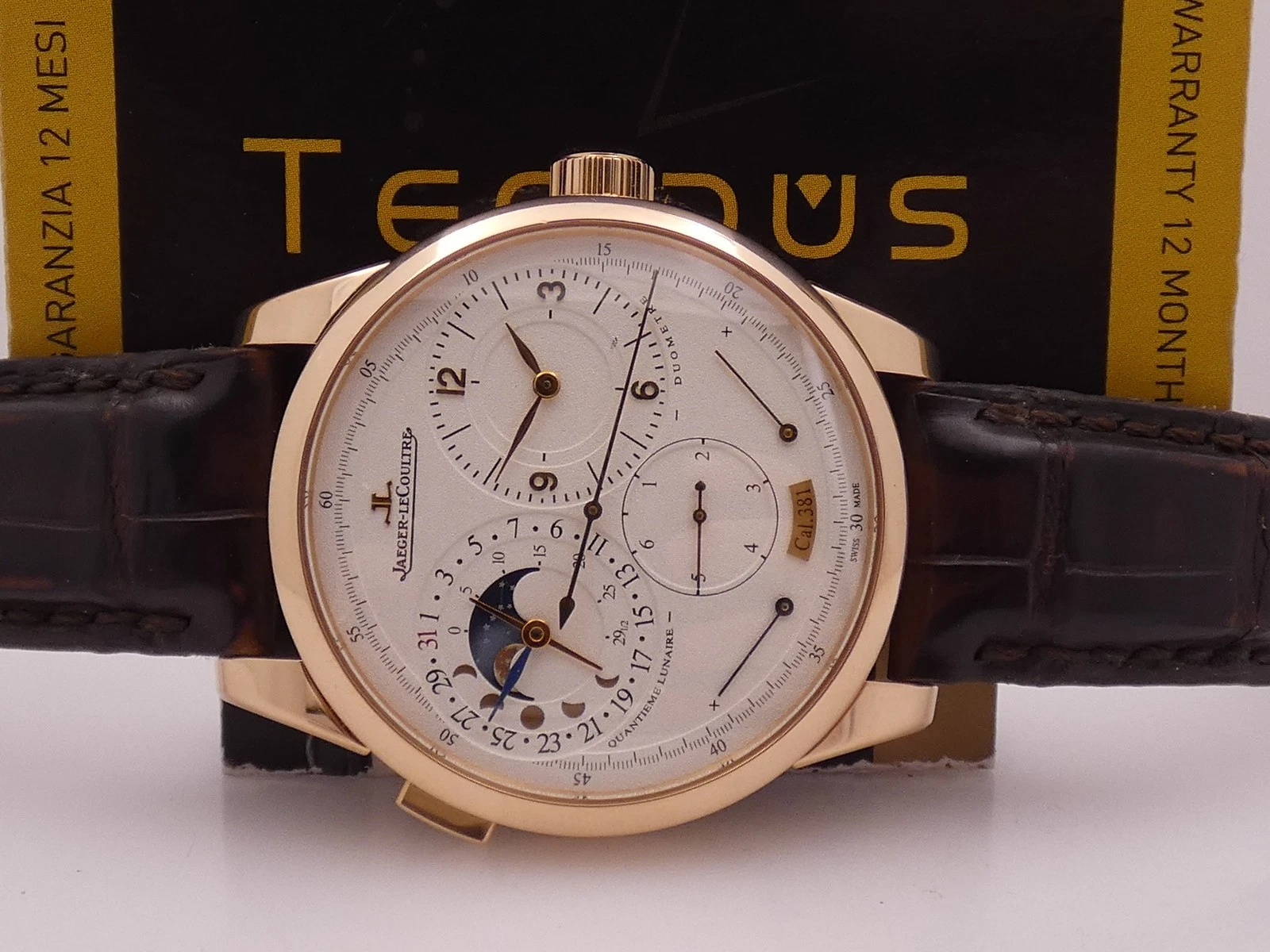 Jaeger LeCoultre — JAEGER LECOULTRE DUOMETRE A QUANTIEME LUNAIRE FOUDROYANTE 18KT ROSE GOLD WATCH