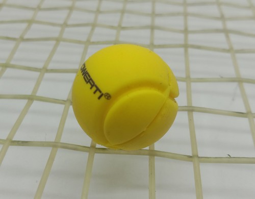 yellow POWERTI sphere tennis ball racquet vibration dampener shock absorber tw - Picture 2 of 4