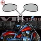 Chrome Motorcycle Mirrors For Honda VTX 1300 1800 Shadow ACE Spirit VT 750 1100