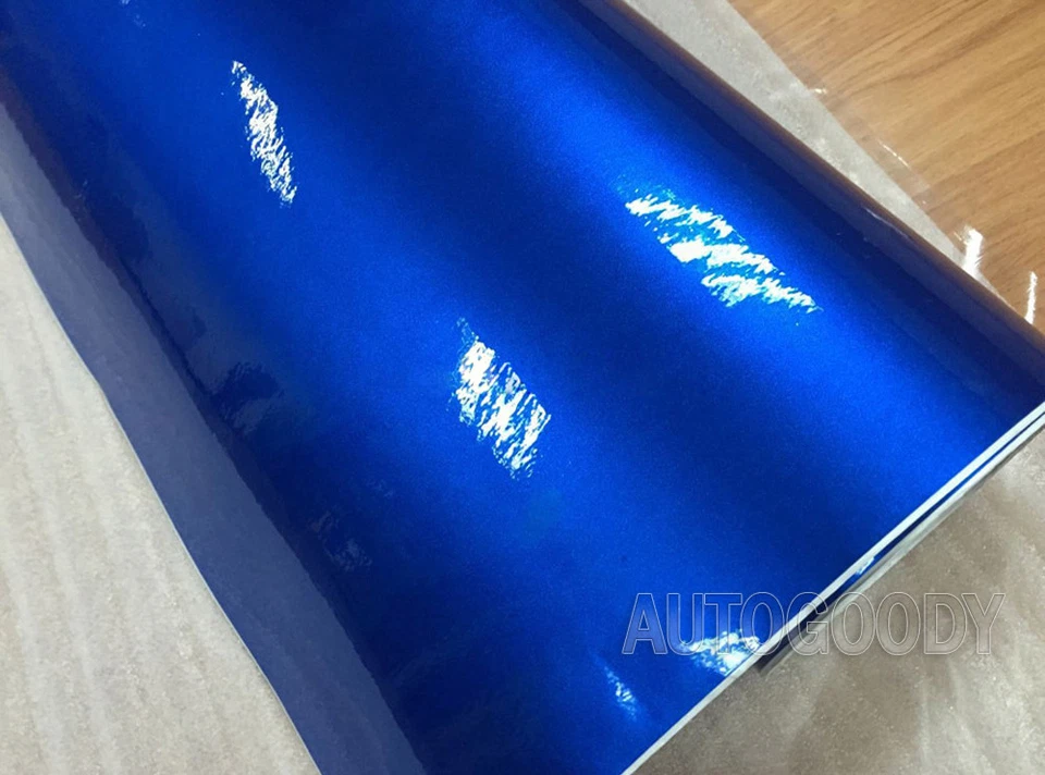 Premium Super Gloss Metallic Blue Vinyl Film Wrap Sticker Decal Air Bubble Free - Image 3 of 4