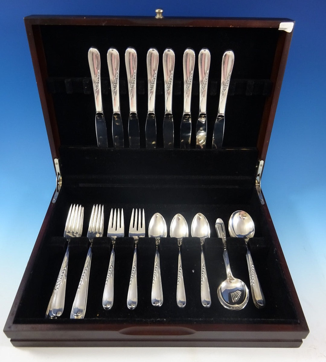 Silver Wheat by Reed & Barton Sterling Silver Flatware Set 8