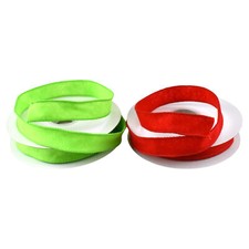 Velvet Petite Fuzz Christmas Wired Ribbon, 1-inch, 10-yard