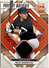 2020 Panini Elite Extra Edition Prospect Materials Orange /199 Nick Madrigal