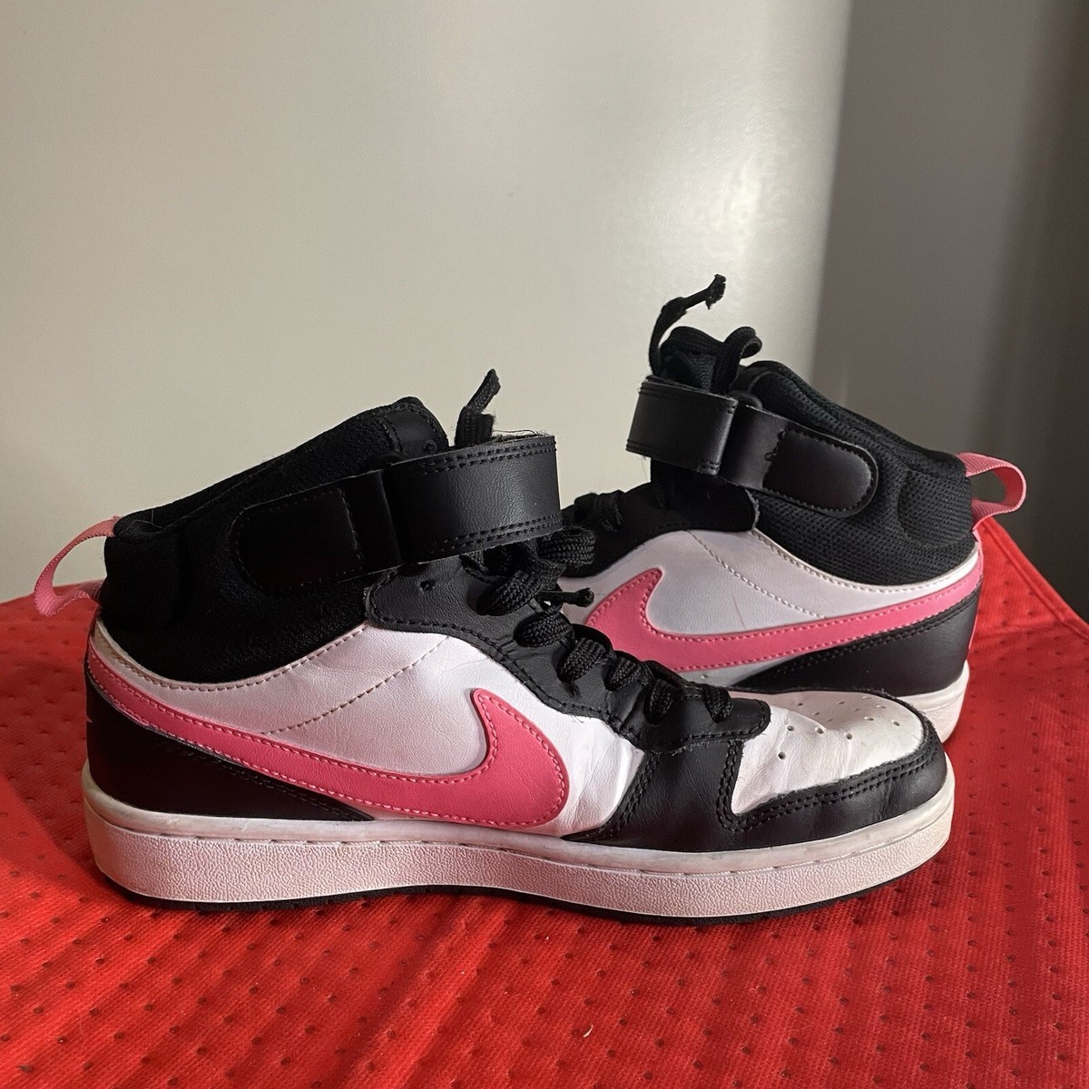 Nike Court Borough 2 Mid Sunset Pulse Cd7782 005 Size 6y