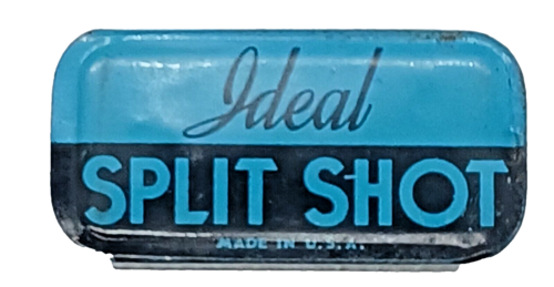 Vintage Ideal Sinker Tin Fishing Split Shot Metal Can Weights - 第 1/2 張圖片