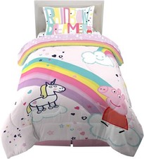 Peppa Pig  Rainbow Dreamer  Kids Reversible Bed Set-AB07TX4XDTH2, AB07TY8MGN82