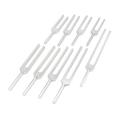 9x Solfeggio Tuning Fork Set with Voice Box for Yoga DNA Healing Sound Therapy - Picture 9 of 15