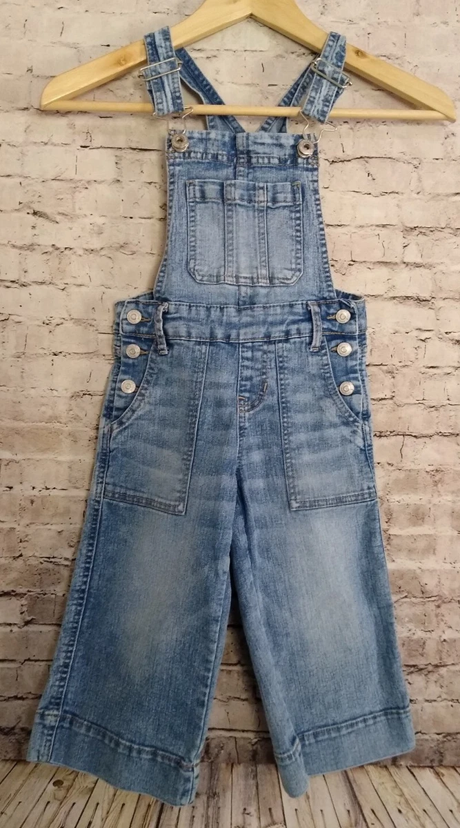 VTG Jordache Girl Overalls Wide Leg Denim Classic 90s XS 4 5
