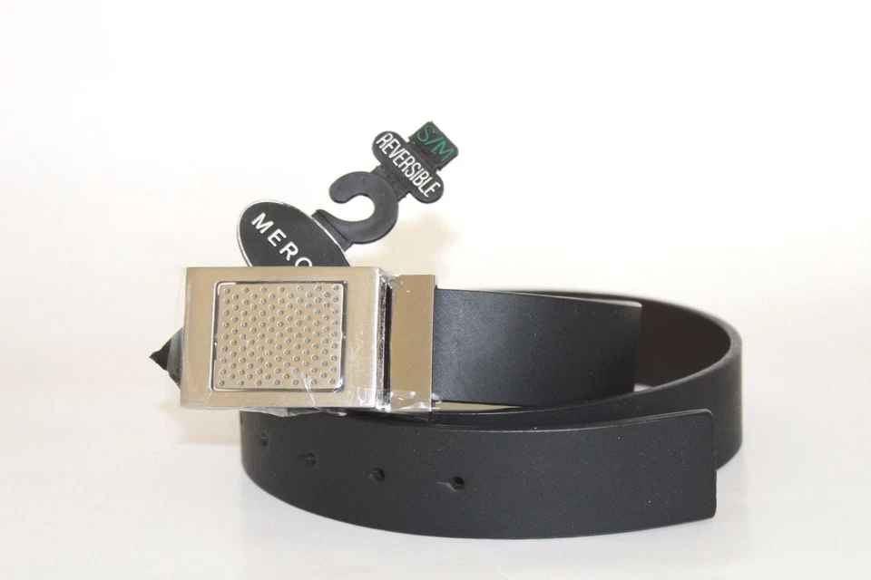 Cinturón reversible Merona para hombre - negro - talla: S/M () Foto 3 de 3