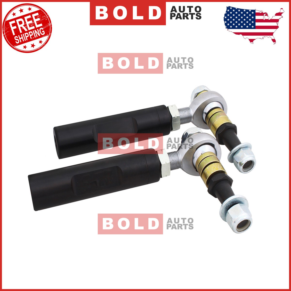 QA1 Bump Steer Kit Aluminum Sleeve Tie Rod Ends For Ford Mustang