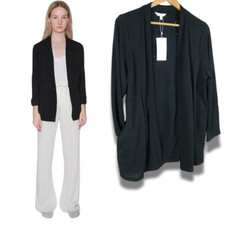 TRESICS Long Sleeve Soft Black Cardigan Sweater NWT 1X