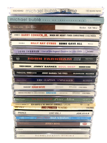Bulk CD Reseller Lot Male Artist Bundle 20x CDs Music Best Singers All Time VGC - Foto 3 di 5