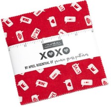 Moda XOXO Charm Pack 5-inch 100 Cotton Precut Fabric Squares 42 pcs