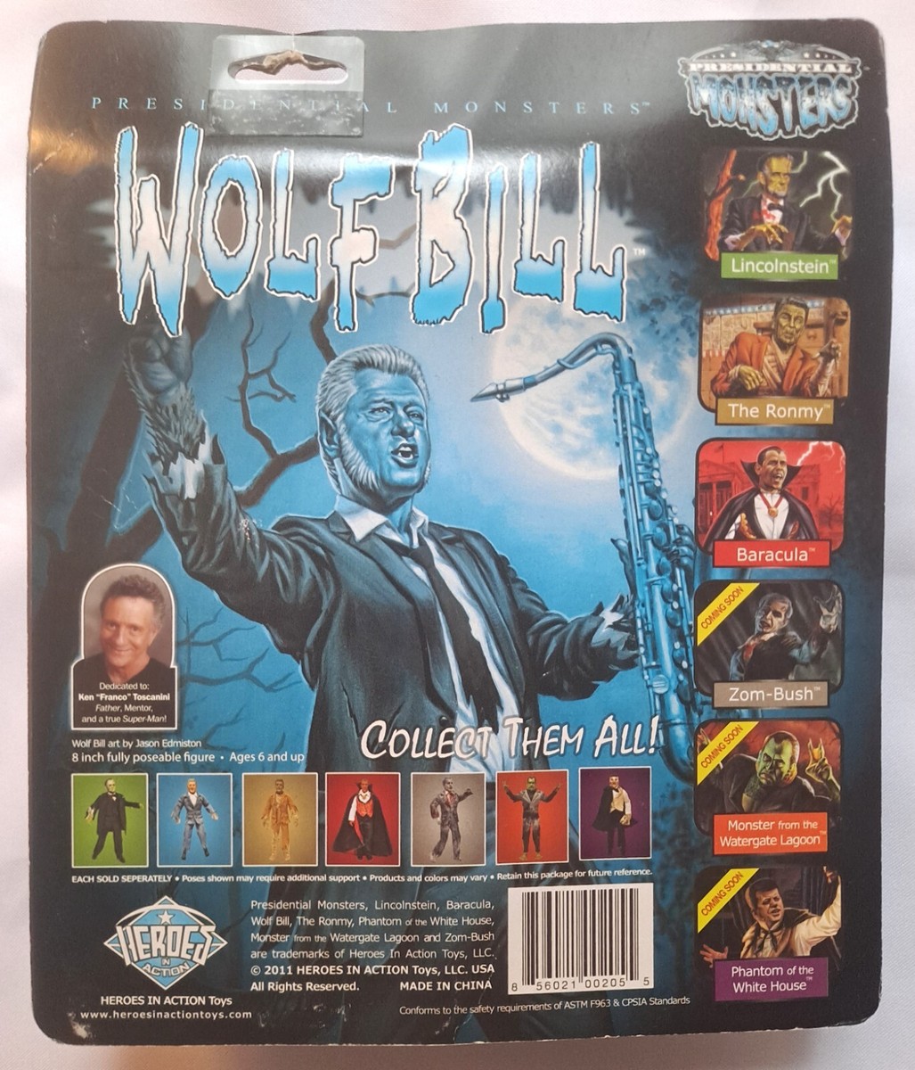 Presidential Monsters Wolf Bill Clinton 2011 Action Figure 8