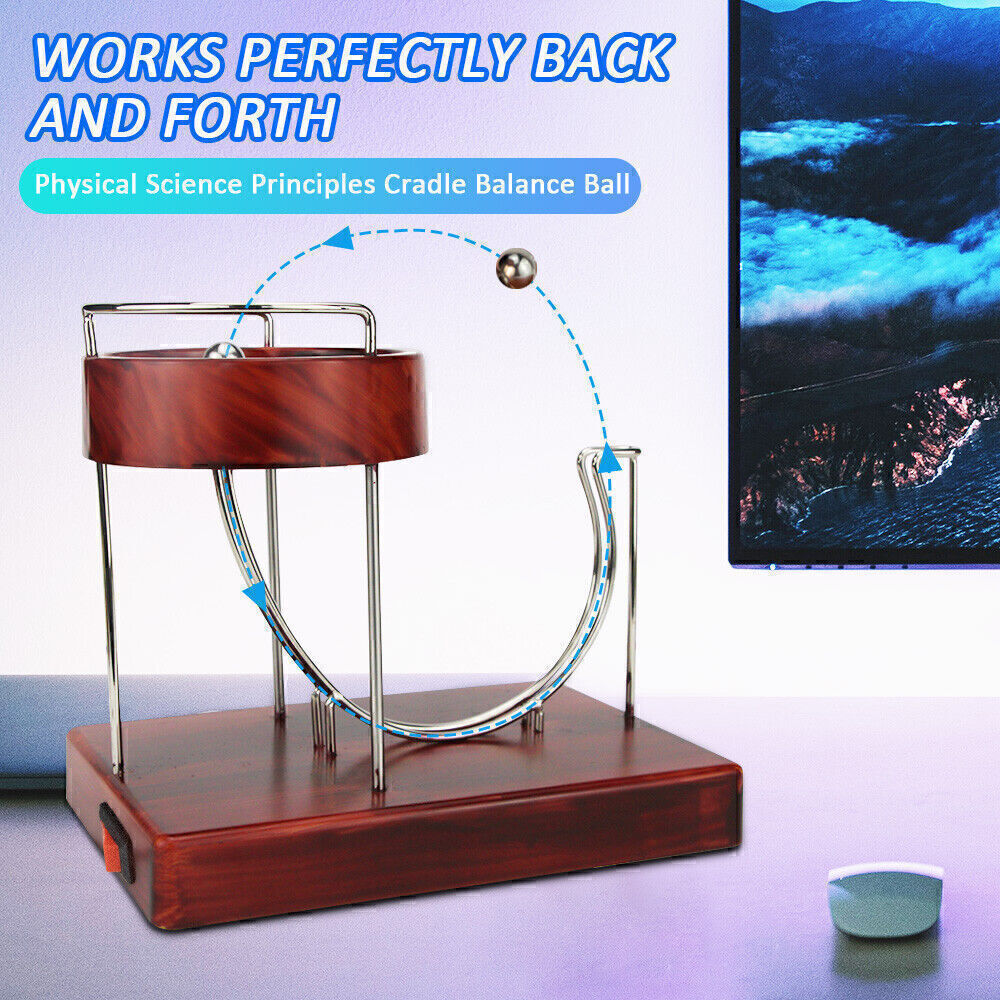 S L1200 Kinetic Art Desk Gadgets Toys Electronic Perpetual Motion Desktop Toy Decoration