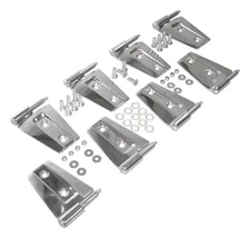 RT Off-Road Stainless Steel Door Hinge Kit For 2007-2018 JK Wrangler w 4 Doors