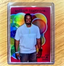 Ken Griffey Jr 2023 Goodwin Champions Splash of Color Rainbow Red Holo #SCP-85