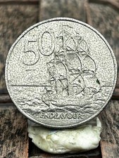 1987 New Zealand 50 Cents Coin.  ref H 10