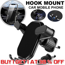Universal Air Vent Hook Car Holder Mount Stand Bracket Mobile Phone Clip Cradle