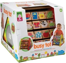 Alex Jr. ALE1993 Busy Tot Wooden Activity Triangle- NEW