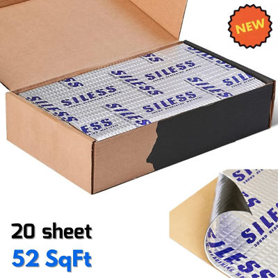 #ad 52 SqFt Car Sound Deadener Mat Proofing Thick Noise Insulation Material Dynamat $69.99
