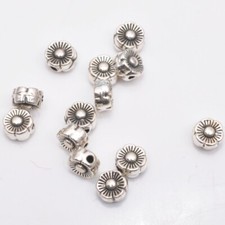 100pcs tibetan silver necklace bracelet beads charm spacer beads bead