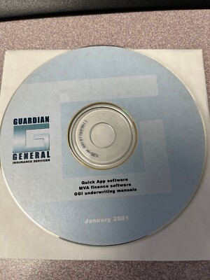 Guardian General Insurance Services - Quick App Software MVA Finance CD-ROM