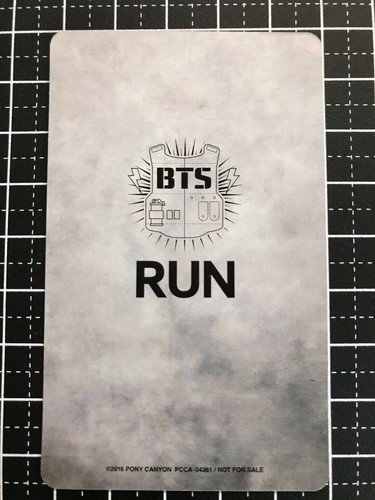 BTS SUGA - CORRER - Tarjeta fotográfica Japón LTD (PONY CAYON) Bangtanboys RARA yoongi - Imagen 8 de 12