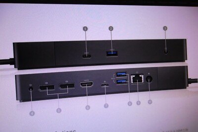 Dell WD19DC K20A Docking Station USB-C HDMI USB 3.0 Audio Ethernet