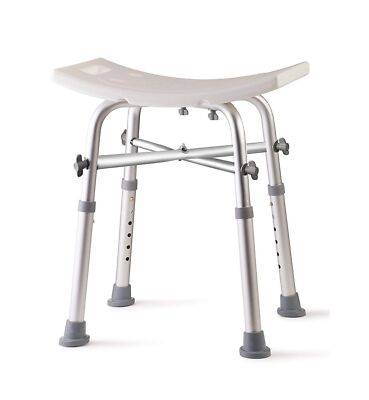 Dr. Kay s Adjustable Bath Chair with Unique Heavy Duty Crossbar Supports, 