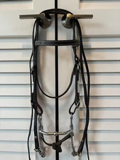 Smartpak Leather Western Horse Bridle W/ Split Reins & Curved Ball Bit