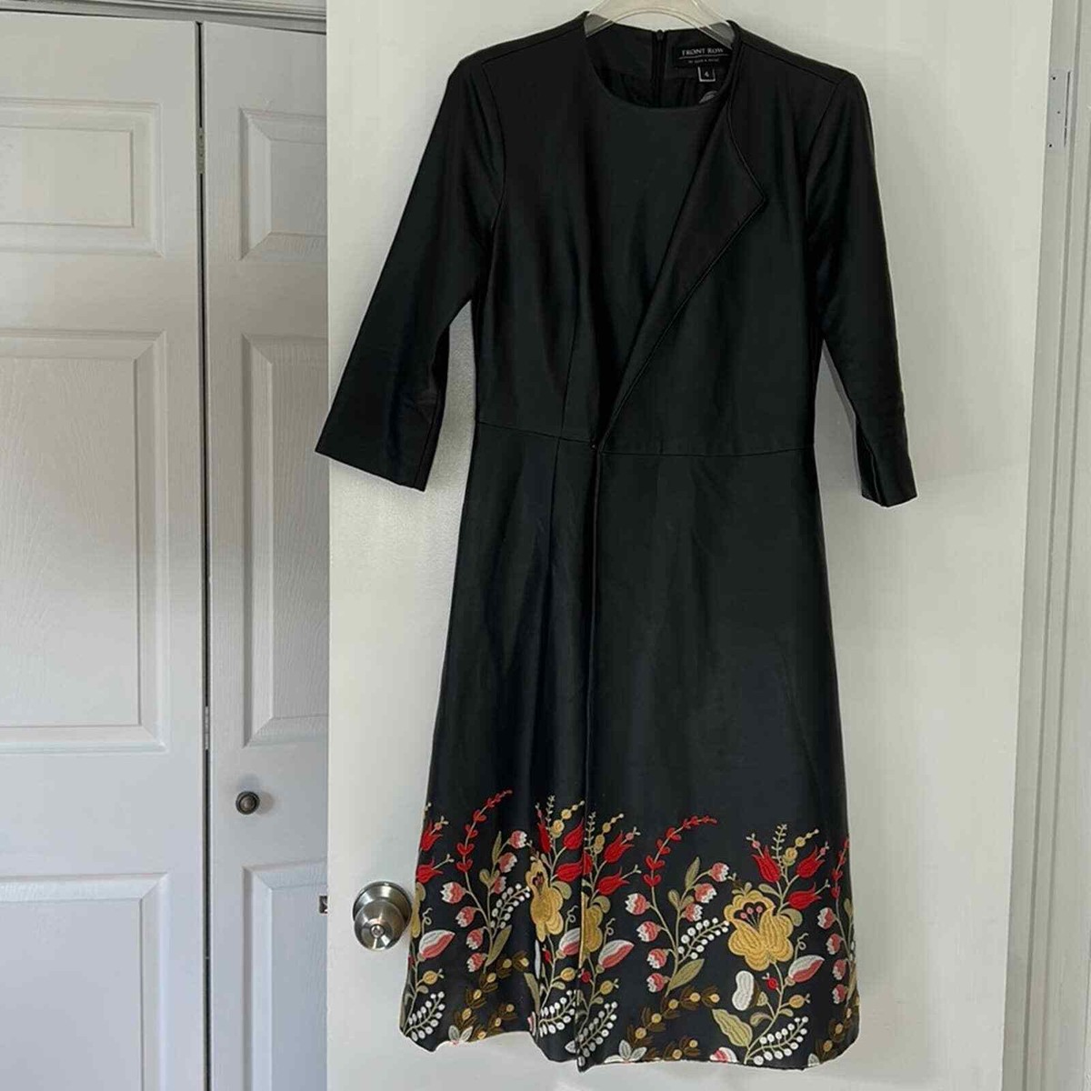 a line polka dot dress Black Polka Dot Tulle A-Line Midi Dress