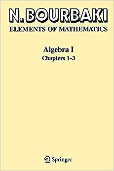 Nicolas Bourbaki - Algebra I Kapitel 1-3 - Neues Taschenbuch - J555z