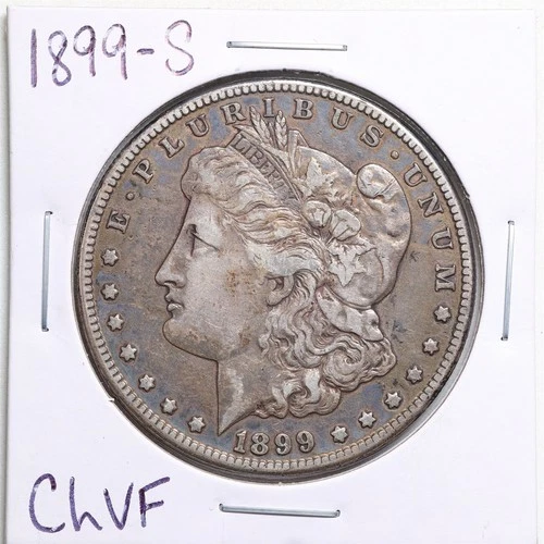 1899-S $1 Morgan Silver Dollar in Choice VF Condition #5612