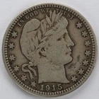 VF 1915 D Barber Quarter