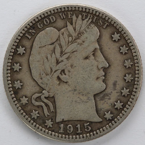 VF 1915 D Barber Quarter