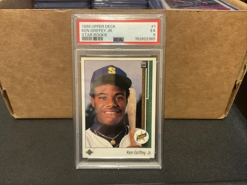 New Listing1989 Upper Deck - PSA 5 EX Star Rookie Ken Griffey Jr #1 (RC)