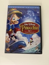 Pinocchio DVD, 2009, 2-Disc Set, 70th Anniversary Platinum Edition 