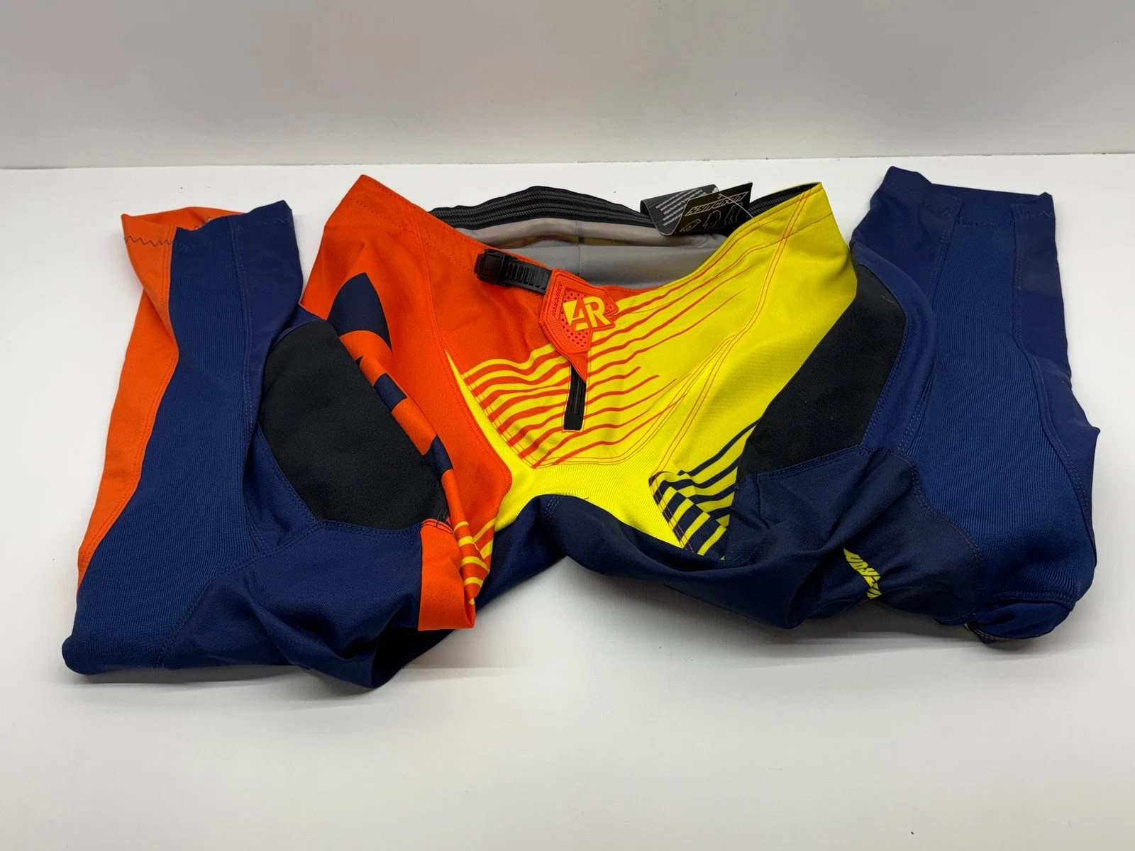 Answer Men's Riding Pants Size 36 Blue Orange Yellow Apparel Gear Motocross MX